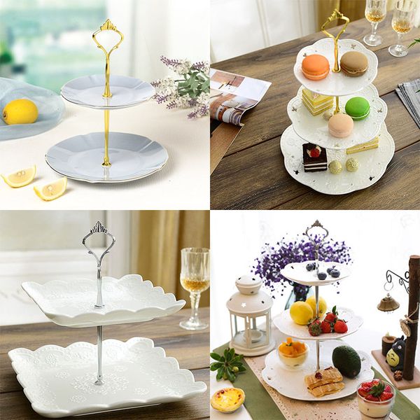 quality 2 tier cake stand afternoon tea wedding plates party tableware golden/ silver(excluding plates
quality 2 tier cake stand afternoon tea wedding plates party tableware golden/ silver(excluding plates