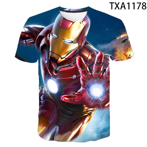 2020 male t-shirt 3d summer printed iron mant-shirt short sleeve funny design casual tees male t-shirt, White;black
2020 male t-shirt 3d summer printed iron mant-shirt short sleeve funny design casual tees male t-shirt, White;black