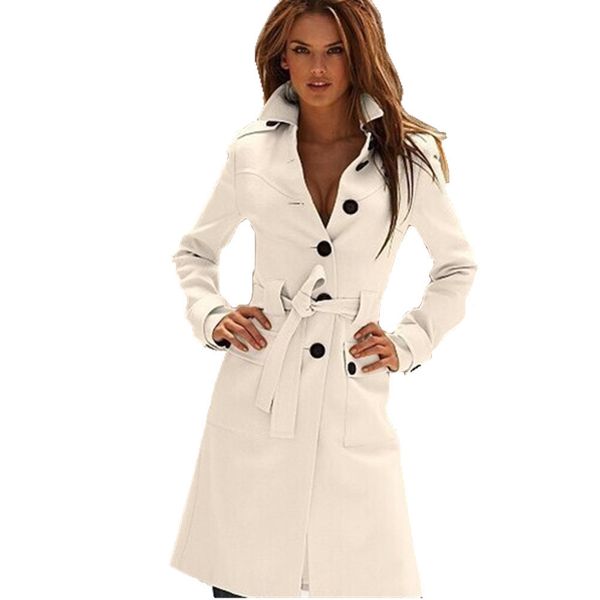 fashion long women coat winter abrigos mujer elegant clothing wool blends trench female coat casaco feminino, Black
fashion long women coat winter abrigos mujer elegant clothing wool blends trench female coat casaco feminino, Black