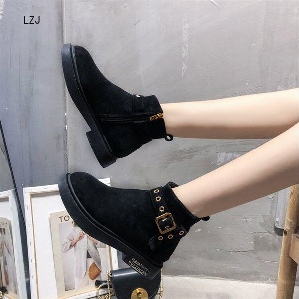lzj autumn boots women 2019 vintage leather ankle short casual botas non-slip boots cowboy side zipper pour women 35-41, Black
lzj autumn boots women 2019 vintage leather ankle short casual botas non-slip boots cowboy side zipper pour women 35-41, Black