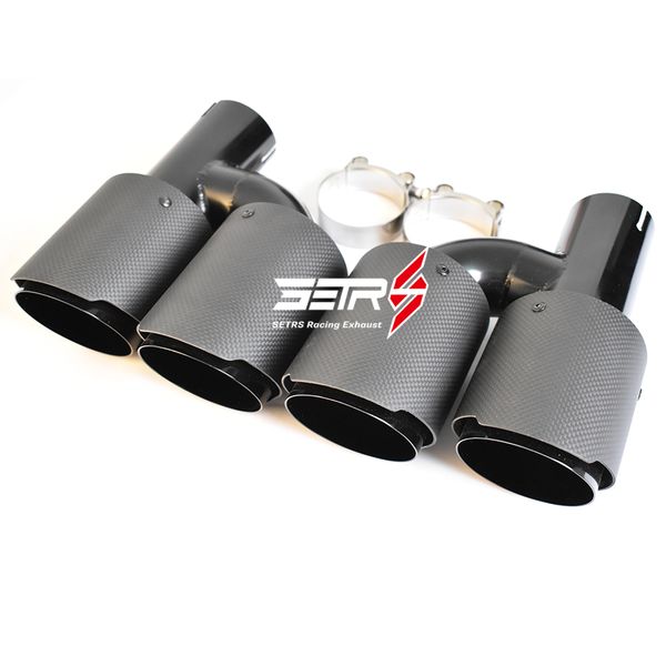 od 76mm two pieces h style left and right dual carbon fiber black auto exhaust tip end pipe for
od 76mm two pieces h style left and right dual carbon fiber black auto exhaust tip end pipe for