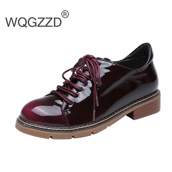 zapatos mujer 2020 oxford shoes women's casual shoes patent leather british style thick bottom women loafers femme, Black
zapatos mujer 2020 oxford shoes women's casual shoes patent leather british style thick bottom women loafers femme, Black