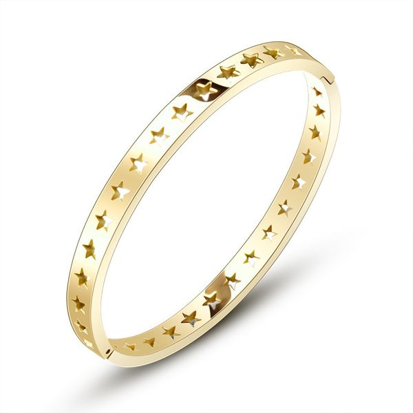 bangle bracelet for ladies stainless steel bracelet men hollow-out multi pentagram stars bracelets male jewelry, Black
bangle bracelet for ladies stainless steel bracelet men hollow-out multi pentagram stars bracelets male jewelry, Black