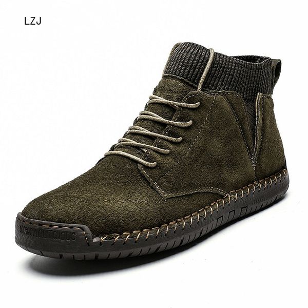 lzj big size 38-48 men ankle leather boots fashion men genuine leather shoes male boots warm snow shoes work snow 2020, Black
lzj big size 38-48 men ankle leather boots fashion men genuine leather shoes male boots warm snow shoes work snow 2020, Black