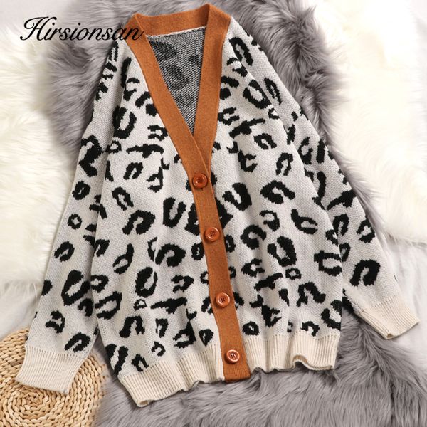 hirsionsan leopard sweater women cardigan 2019 autumn winter knitted loose korean fashion warm female casual punk clothes, White
hirsionsan leopard sweater women cardigan 2019 autumn winter knitted loose korean fashion warm female casual punk clothes, White