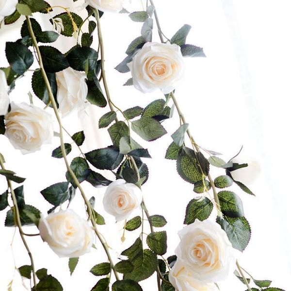 flower string artificial rattan flowers fake silk rose hanging vine garland for fall home wedding decoration party festival wreaths 180cm
flower string artificial rattan flowers fake silk rose hanging vine garland for fall home wedding decoration party festival wreaths 180cm