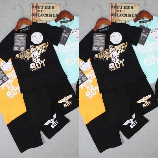 clothing gilded t-shirt children's clothing t-shirt pure cotton casual suit profiteering products children's suit