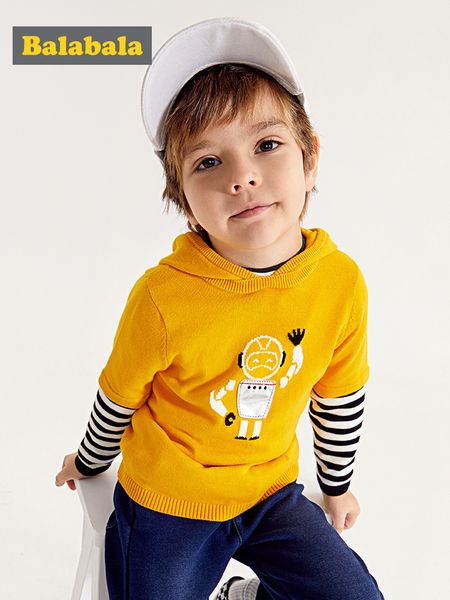 balabala kids boys fake two piece hooded sweater with printed design children toddler boys spring clothes clothing, Blue
balabala kids boys fake two piece hooded sweater with printed design children toddler boys spring clothes clothing, Blue