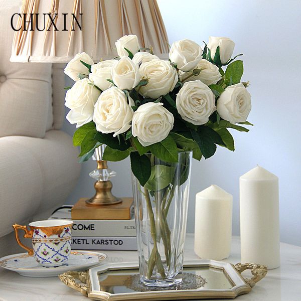 3 head high-end artificial silk flowers feel moisturizing rose single branch of bouquet home decoration ornaments p props
3 head high-end artificial silk flowers feel moisturizing rose single branch of bouquet home decoration ornaments p props