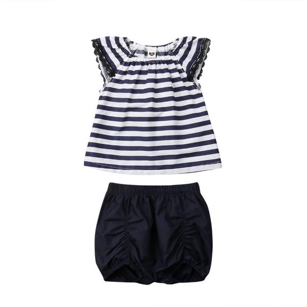 0-3y summer newborn infant kids baby girls 2pcs sets petal sleeve ruffles striped t-shirts +shorts, White
0-3y summer newborn infant kids baby girls 2pcs sets petal sleeve ruffles striped t-shirts +shorts, White