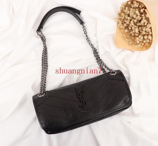 New classic top quality pattern flap chain bag soft leather shoulder handbag exquisite crossbody purse messenger bagY-L4