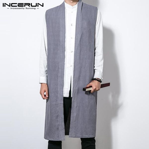 5xl mens long trench sleeveless cotton linen front open casual solid loose vintage 2019 autumn male retro chinese jackets coats, Tan;black
5xl mens long trench sleeveless cotton linen front open casual solid loose vintage 2019 autumn male retro chinese jackets coats, Tan;black