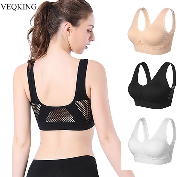 gym clothing veqking women breathable sports bras,s-xxl big size wirepadded bra absorb sweat running fitness yoga bras, White;black
gym clothing veqking women breathable sports bras,s-xxl big size wirepadded bra absorb sweat running fitness yoga bras, White;black