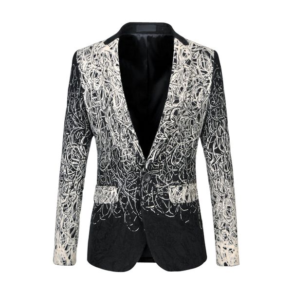 men casual blazer fashion slim suit jacket wedding groom stage costume singer host dancer ball party prom nightclub large size, White;black
men casual blazer fashion slim suit jacket wedding groom stage costume singer host dancer ball party prom nightclub large size, White;black