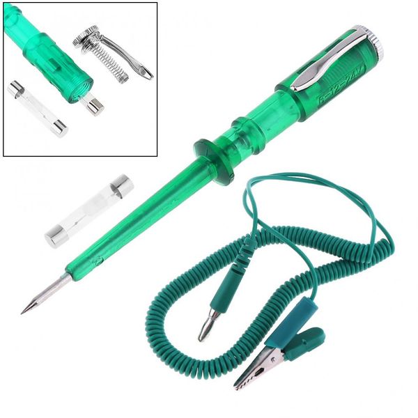 6v-24v 13.3cm green voltage circuit tester car test voltmet long probe pen auto light bulb automobile maintenance tools
6v-24v 13.3cm green voltage circuit tester car test voltmet long probe pen auto light bulb automobile maintenance tools