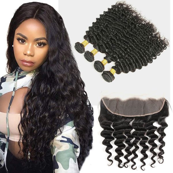 peruvian unprocessed human hair deep wave 3 bundles with 13x4 lace frontals ear to ear lace frontal hair extensions 8-30inch, Black;brown
peruvian unprocessed human hair deep wave 3 bundles with 13x4 lace frontals ear to ear lace frontal hair extensions 8-30inch, Black;brown