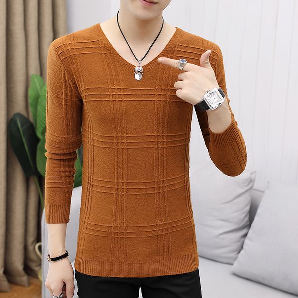 winter sweater men brand new 2019 slim fit men's casual sweaters v neck simple plaid pullovers men all match pull homme, White;black
winter sweater men brand new 2019 slim fit men's casual sweaters v neck simple plaid pullovers men all match pull homme, White;black