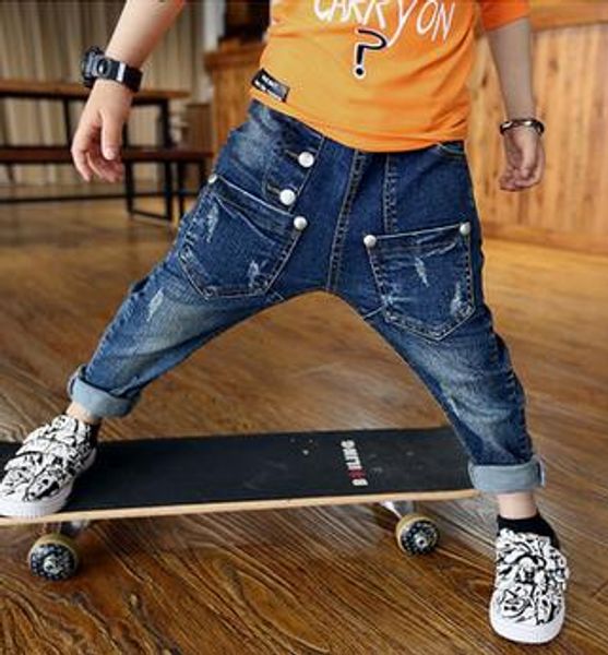 Children's Pants Kids Jeans Pants Children Clothing Big Pocket Button Kids Denim Trousers Slim Jeans Boys Clothes For 4-12T, Blue
Children's Pants Kids Jeans Pants Children Clothing Big Pocket Button Kids Denim Trousers Slim Jeans Boys Clothes For 4-12T, Blue