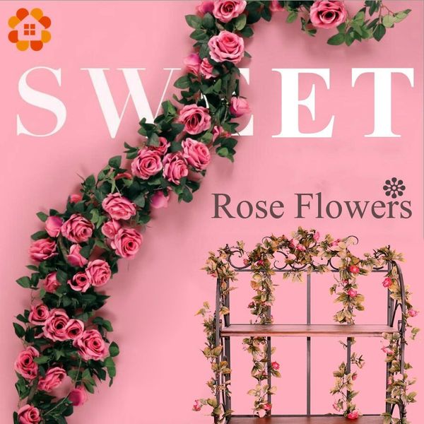 3pcs 2.4m artificial flowers silk rose flowers with ivy vine diy scrapbooking flower string home&wedding decoration
3pcs 2.4m artificial flowers silk rose flowers with ivy vine diy scrapbooking flower string home&wedding decoration