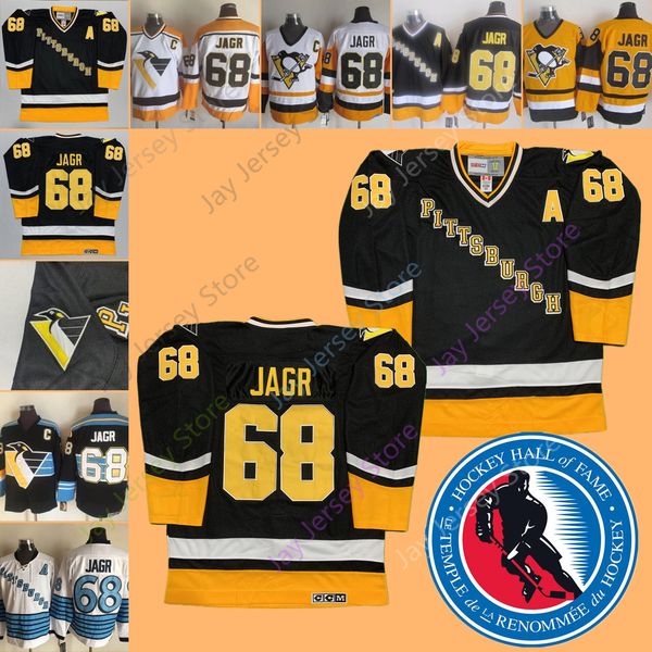 Jaromir Jagr Jersey 68 All Stitched Hockey Hall Of Fame Pittsburgh Jerseys Home Away Black Yellow White CCM Size M-3XL
Jaromir Jagr Jersey 68 All Stitched Hockey Hall Of Fame Pittsburgh Jerseys Home Away Black Yellow White CCM Size M-3XL