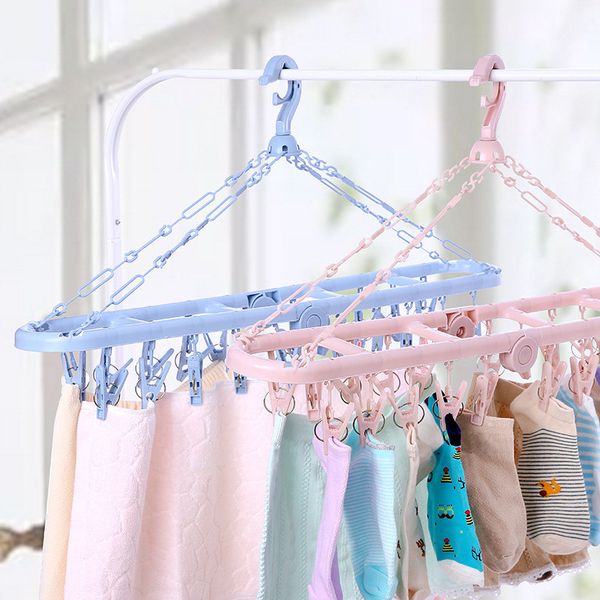 multifunction 20 clamps clothes hanger underwear clothespin sock rack drying holder with hook household accessories
multifunction 20 clamps clothes hanger underwear clothespin sock rack drying holder with hook household accessories