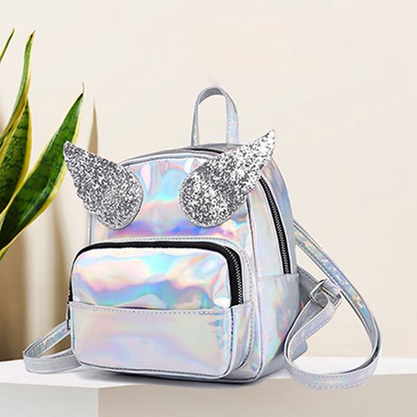 1pc laser glossy sequined angel wings backpack pu leather children cartoon school bag girl boy double shoulder backpack dropship
1pc laser glossy sequined angel wings backpack pu leather children cartoon school bag girl boy double shoulder backpack dropship