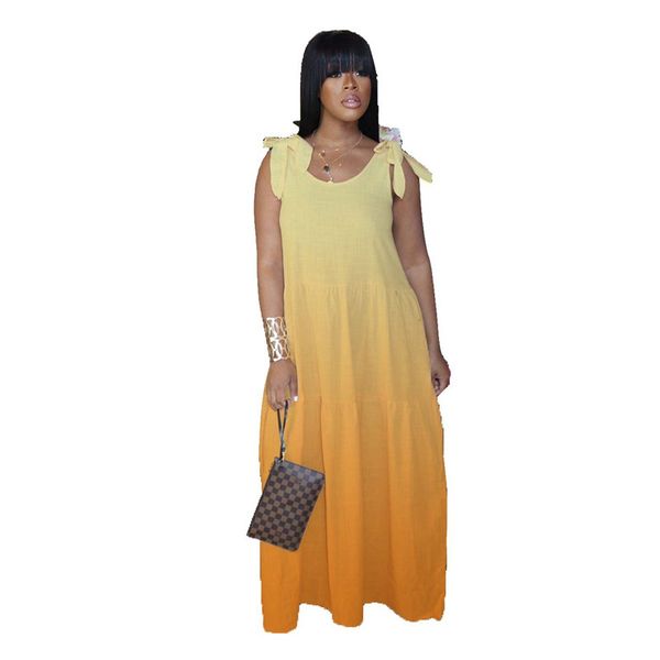 2020 new women patchwork dress summer sleeveless gradient color female clothes woman o neck long dresses, Black;gray
2020 new women patchwork dress summer sleeveless gradient color female clothes woman o neck long dresses, Black;gray