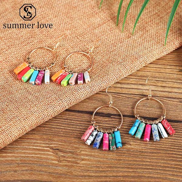 boho colorful narural stone ball dangle earring for women elegant gold alloy beads drop earring party wedding jeweley gift, Silver
boho colorful narural stone ball dangle earring for women elegant gold alloy beads drop earring party wedding jeweley gift, Silver