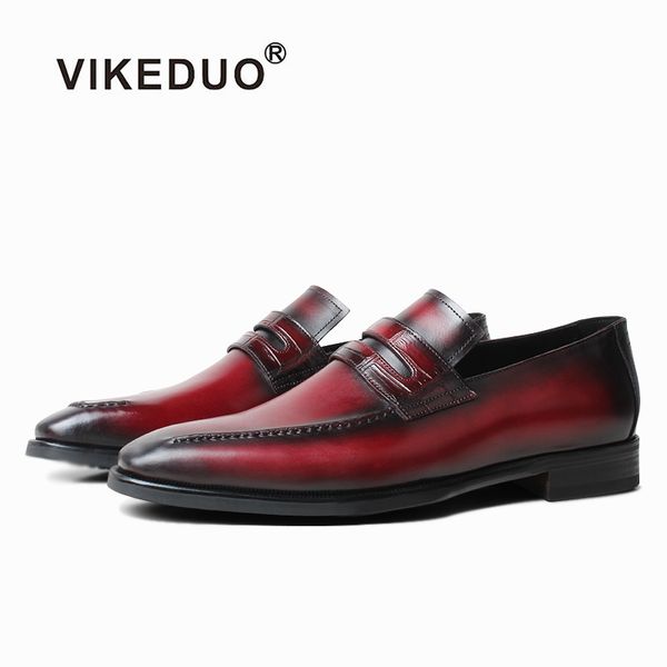 vikeduo casual burgundy loafers shoes for men genuine leather handmade patina men's shoes wedding office driving footwear zapato, Black
vikeduo casual burgundy loafers shoes for men genuine leather handmade patina men's shoes wedding office driving footwear zapato, Black