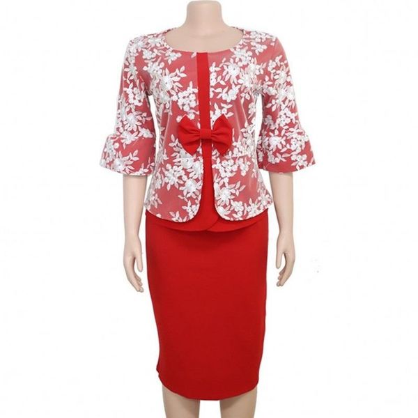 2 piece set dress 2020 fashion plus size women elegant embroidery lace bow puff 3/4 sleeve party dresses bodycon two pieces set, Black;gray
2 piece set dress 2020 fashion plus size women elegant embroidery lace bow puff 3/4 sleeve party dresses bodycon two pieces set, Black;gray