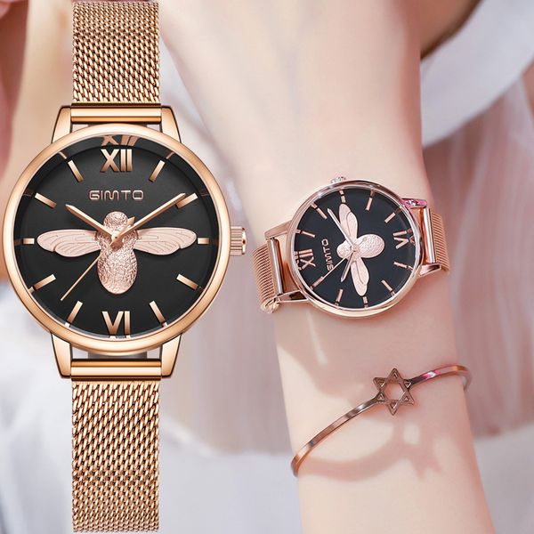 luxury women watches stylish minimalism classic waterproof casual ladies watch fashion rose gold female clock, Slivery;brown
luxury women watches stylish minimalism classic waterproof casual ladies watch fashion rose gold female clock, Slivery;brown