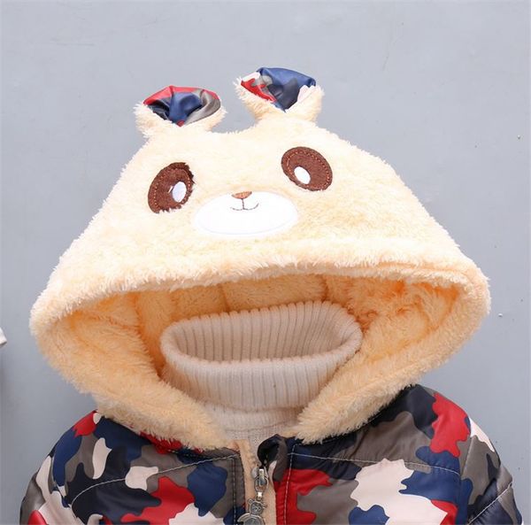 2019 autumn and winter korean-style selling children's cartoon bear camouflage padded thick plus velvet cotton-padded clothe, Blue;gray
2019 autumn and winter korean-style selling children's cartoon bear camouflage padded thick plus velvet cotton-padded clothe, Blue;gray