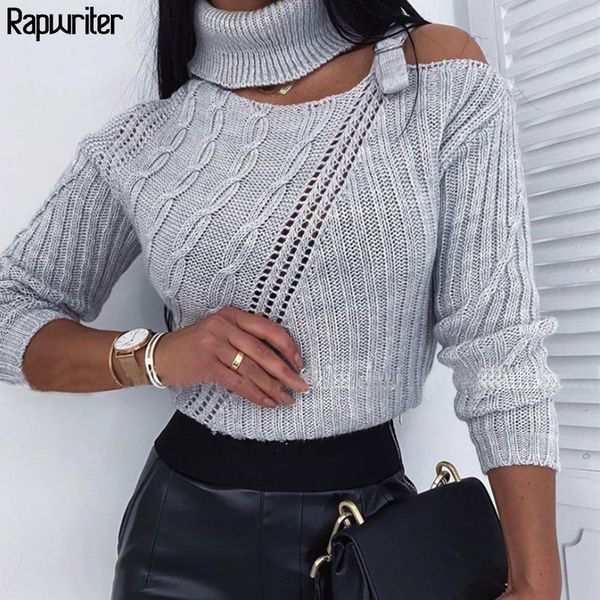 rapwriter turtleneck cut out loose strap knitted sweater women 2019 streetwear autumn keep warm long sleeve pullover winter, White;black
rapwriter turtleneck cut out loose strap knitted sweater women 2019 streetwear autumn keep warm long sleeve pullover winter, White;black