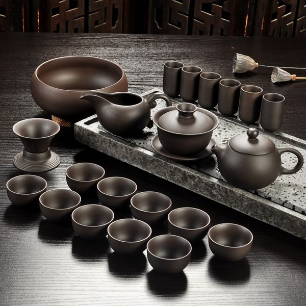 yixing purple sand tea set black/red ceramic kung fu teapot, handmade purple sand teapot teacup gaiwan tureen tea ceremony
yixing purple sand tea set black/red ceramic kung fu teapot, handmade purple sand teapot teacup gaiwan tureen tea ceremony