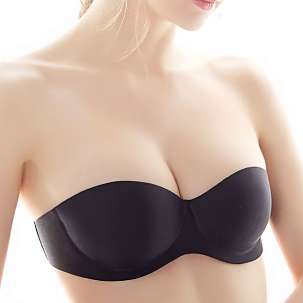seamless women tube strapless invisible bra thin section chest wedding dress gathered non-slip tube xm, Red;black
seamless women tube strapless invisible bra thin section chest wedding dress gathered non-slip tube xm, Red;black