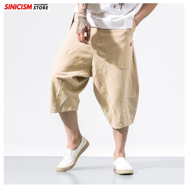 men's pants sinicism store men black chinese style summer solid mens 2021 loose trousers male oversize japan wide leg 5xl s 
men's pants sinicism store men black chinese style summer solid mens 2021 loose trousers male oversize japan wide leg 5xl s