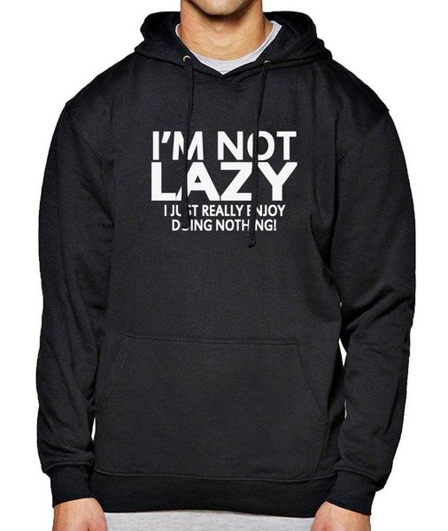 i'm not lazy letter printed 2017 spring fleece hoody winter sweatshirt for men brand-clothing men's sportswear new, Black
i'm not lazy letter printed 2017 spring fleece hoody winter sweatshirt for men brand-clothing men's sportswear new, Black