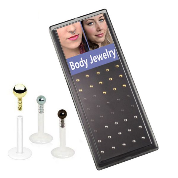40pcs bioplast flexible labret lip ring piercing stud retainer jewelry stud 16 gauge pet supplies home garden, Slivery;golden
40pcs bioplast flexible labret lip ring piercing stud retainer jewelry stud 16 gauge pet supplies home garden, Slivery;golden