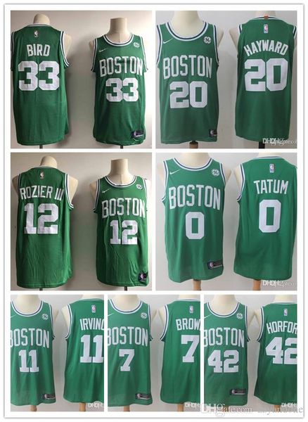 2019 boston celtics men's swingman green basketball nbsjersey kyrienba irvings 7 brown 20 hayward 42 horford 0 tatum, Black
2019 boston celtics men's swingman green basketball nbsjersey kyrienba irvings 7 brown 20 hayward 42 horford 0 tatum, Black