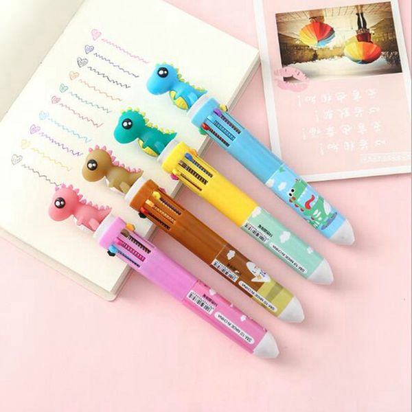 cartoon multi-colored dinosaur pen multi-function 10 colors ballpoint pen for school office writing supplies student gift cute stationery, Blue;orange
cartoon multi-colored dinosaur pen multi-function 10 colors ballpoint pen for school office writing supplies student gift cute stationery, Blue;orange