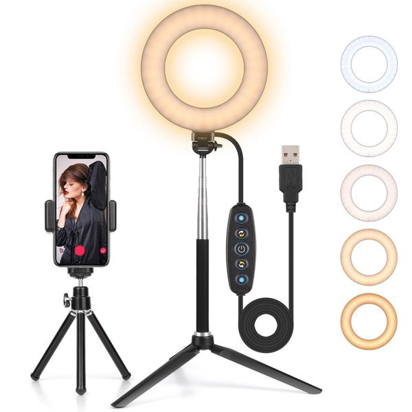6.3 inch dimmable led ring light selfie live studio make up lamp fill lights lighting adjustable tripod stand cell phone mobile holder usb
6.3 inch dimmable led ring light selfie live studio make up lamp fill lights lighting adjustable tripod stand cell phone mobile holder usb