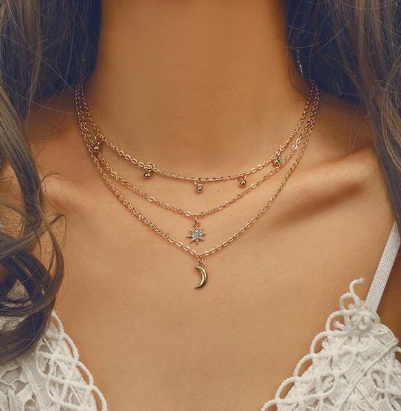 ожерелье summer многослойных moon star подвески для девушки женщин способ цвета золота круглого шар ключица choker свадебного подарка, Silver
ожерелье summer многослойных moon star подвески для девушки женщин способ цвета золота круглого шар ключица choker свадебного подарка, Silver