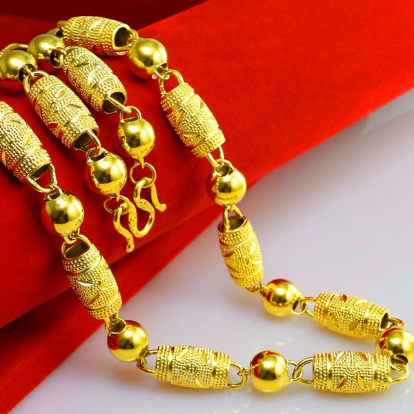 10mm thick wooden barrel chain yellow gold filled statement mens jewelry link beads necklace 24 inches, Silver
10mm thick wooden barrel chain yellow gold filled statement mens jewelry link beads necklace 24 inches, Silver
