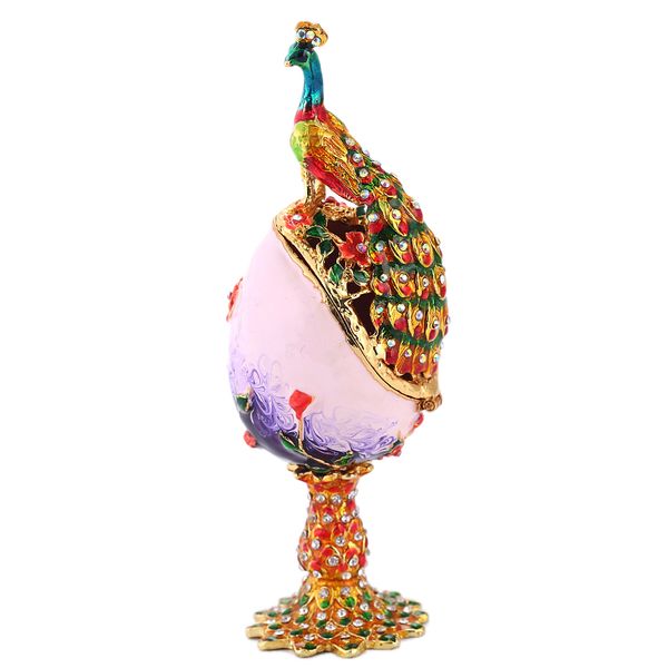 gifts for women vintage peacock metal crafts purple faberge russia eggs figurine jewelry trinket box easter jewelry display
gifts for women vintage peacock metal crafts purple faberge russia eggs figurine jewelry trinket box easter jewelry display