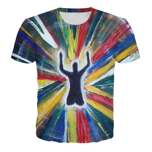 summer new european and american street fashion 3d printed men's wear loose casual couples wear round collar short-sleeved t-shirt5, White;black
summer new european and american street fashion 3d printed men's wear loose casual couples wear round collar short-sleeved t-shirt5, White;black