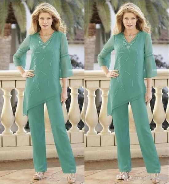 2019 charming chiffon sheath mother of the bride pant suits cusotm made v neck with long sleeves sequins formal women dresses, Black;red
2019 charming chiffon sheath mother of the bride pant suits cusotm made v neck with long sleeves sequins formal women dresses, Black;red
