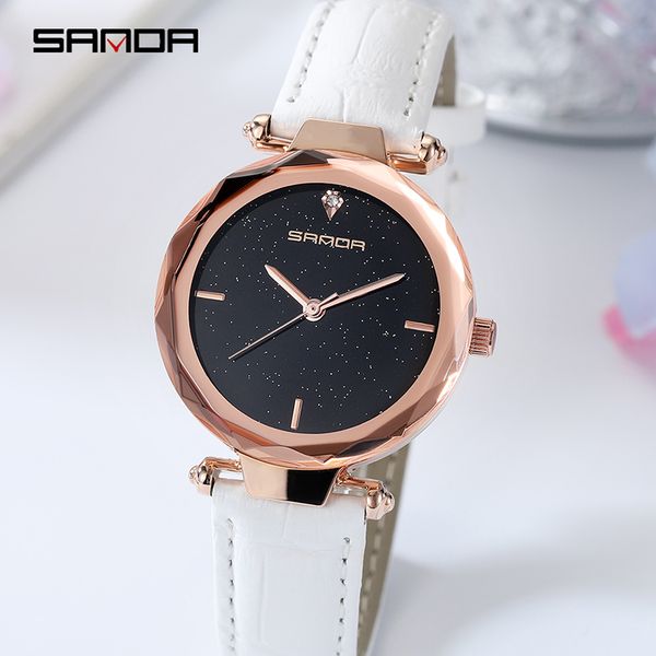sanda ladies leather band watches women fashion classic gold clock simple round analog female wristwatch quartz mujer relojes, Slivery;brown
sanda ladies leather band watches women fashion classic gold clock simple round analog female wristwatch quartz mujer relojes, Slivery;brown
