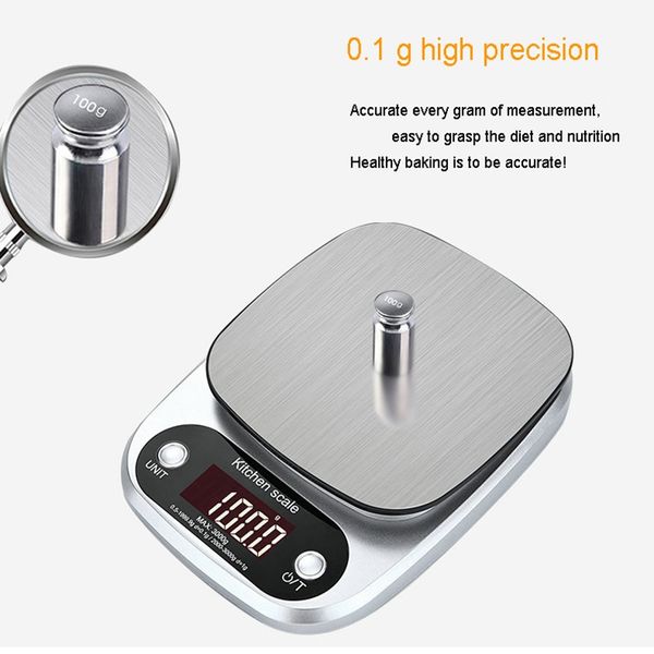 5kg 0.1g lcd электронные весы кухонные бытовые весы cooking measure tool из нержавеющей стали цифровые взвешивание продуктов питания scale g
5kg 0.1g lcd электронные весы кухонные бытовые весы cooking measure tool из нержавеющей стали цифровые взвешивание продуктов питания scale g