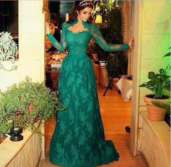 high neck lace evening dresses long sleeves mother of the bride dresses modest full length formal gowns 2019 new evening gowns, Black;red
high neck lace evening dresses long sleeves mother of the bride dresses modest full length formal gowns 2019 new evening gowns, Black;red