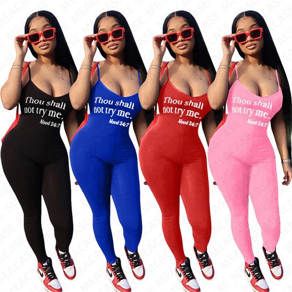 2020 summer women clothing jumpsuits thou shall not try me letters printed rompers sleeveless skinny bodysuits overalls s-2xl d7303, White
2020 summer women clothing jumpsuits thou shall not try me letters printed rompers sleeveless skinny bodysuits overalls s-2xl d7303, White
